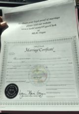 Marriage License